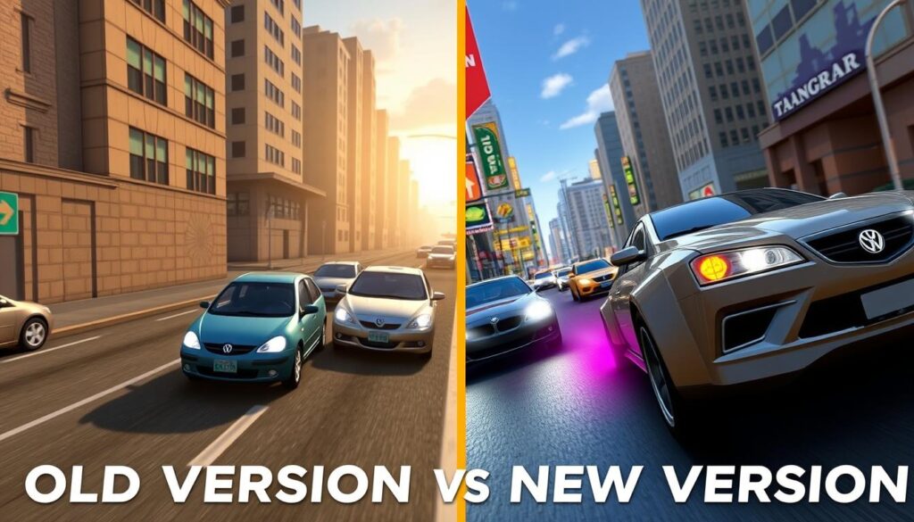 Traffic Rider old version vs new version comparison Traffic Rider old version vs new version comparison